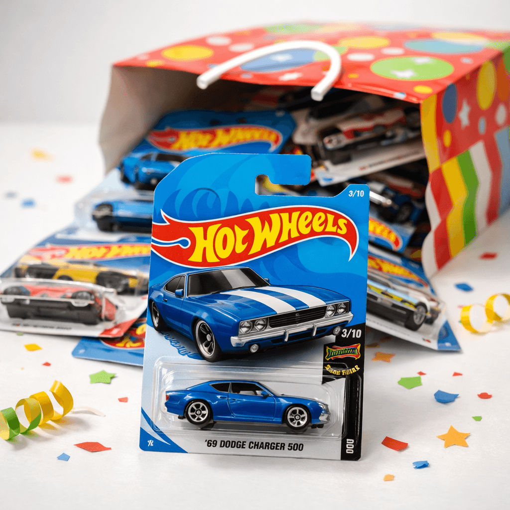 Hot Wheels party pack — 10 cars with gift bag